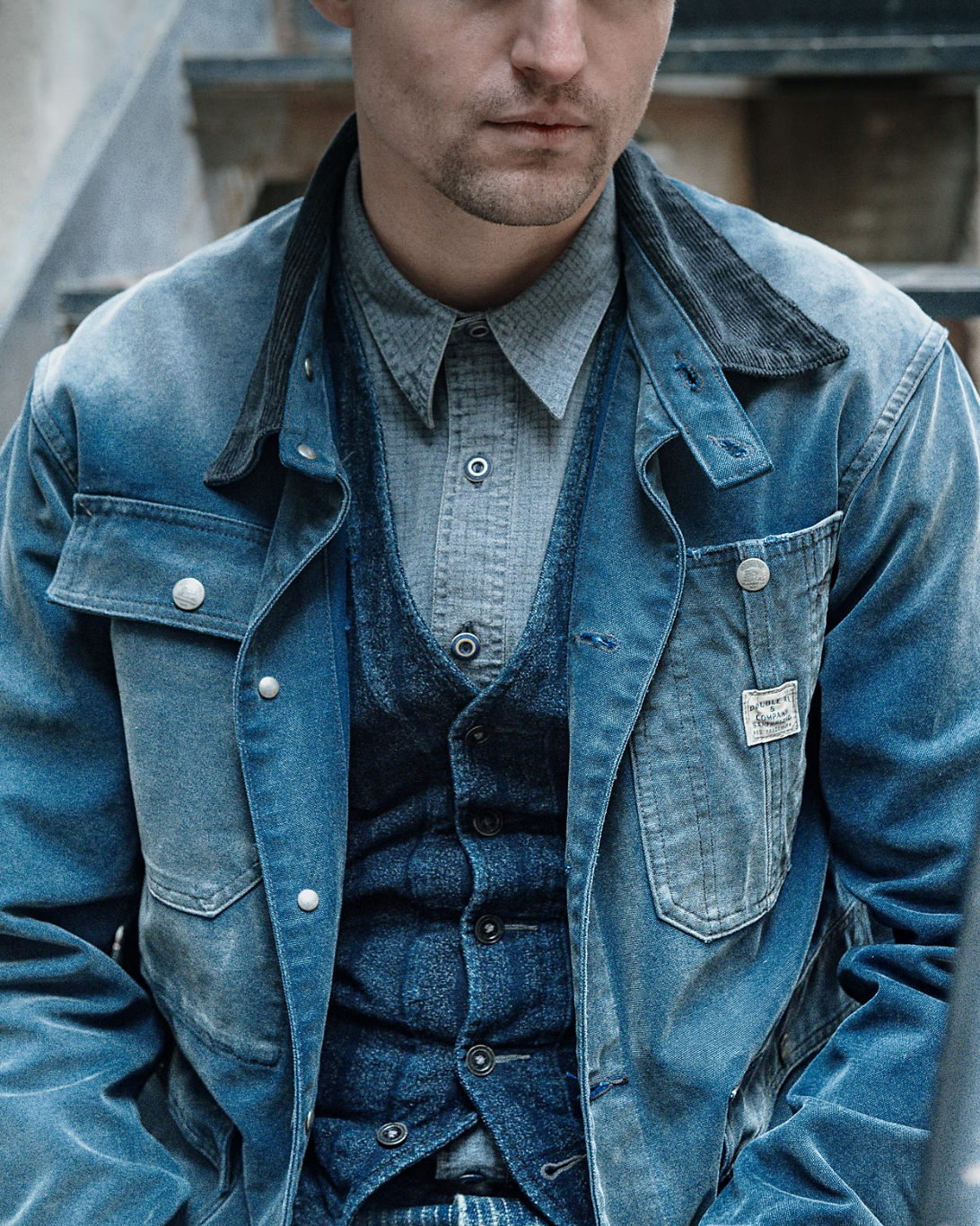 Canvas Engineer Jacket | Faded Navy