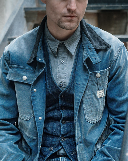 Canvas Engineer Jacket | Faded Navy