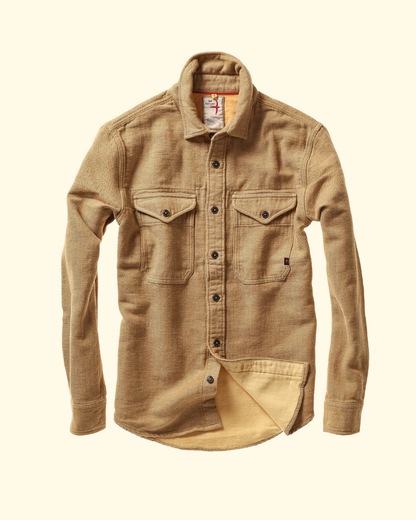 Utility Workshirt | Cornmeal Herringbone
