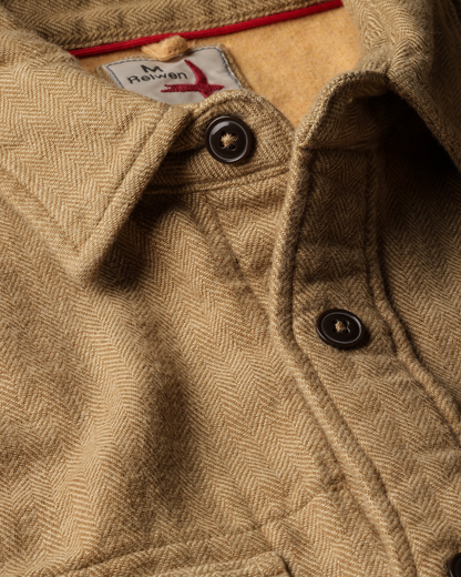 Utility Workshirt | Cornmeal Herringbone