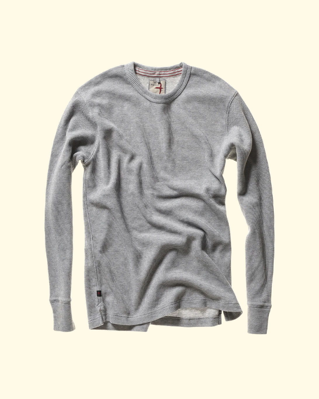 Bi-Waffle Crew | Pale Grey Heather