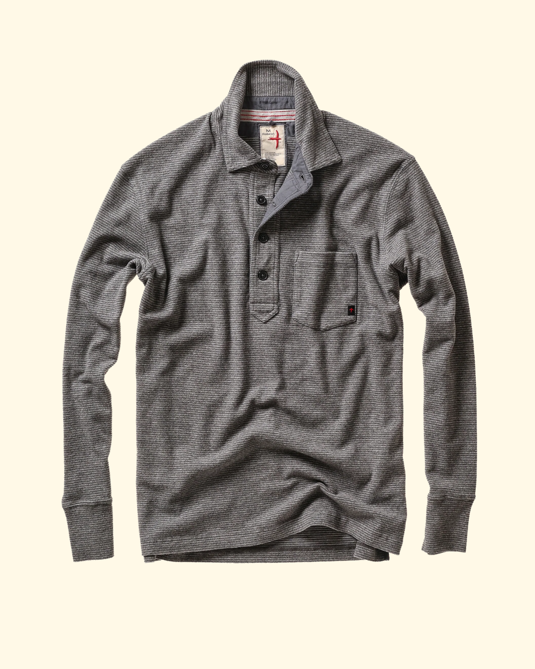 Mariner Polo | Charcoal Stripe