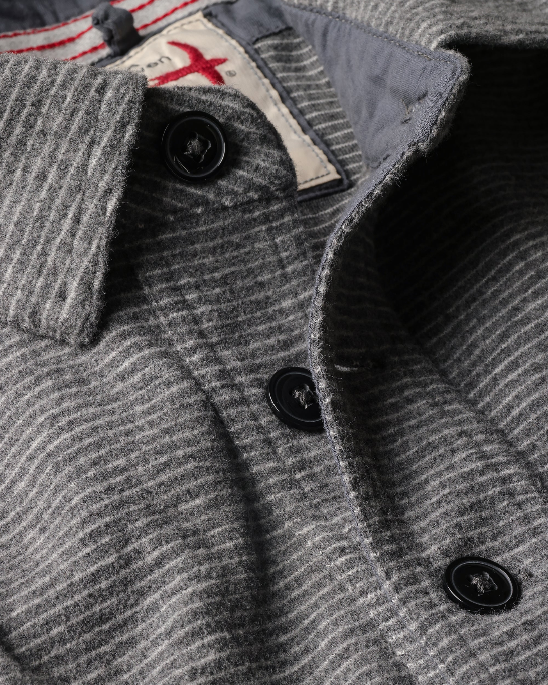 Mariner Polo | Charcoal Stripe