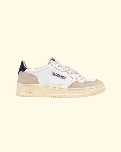 Medalist Low Sneaker | White & Blue
