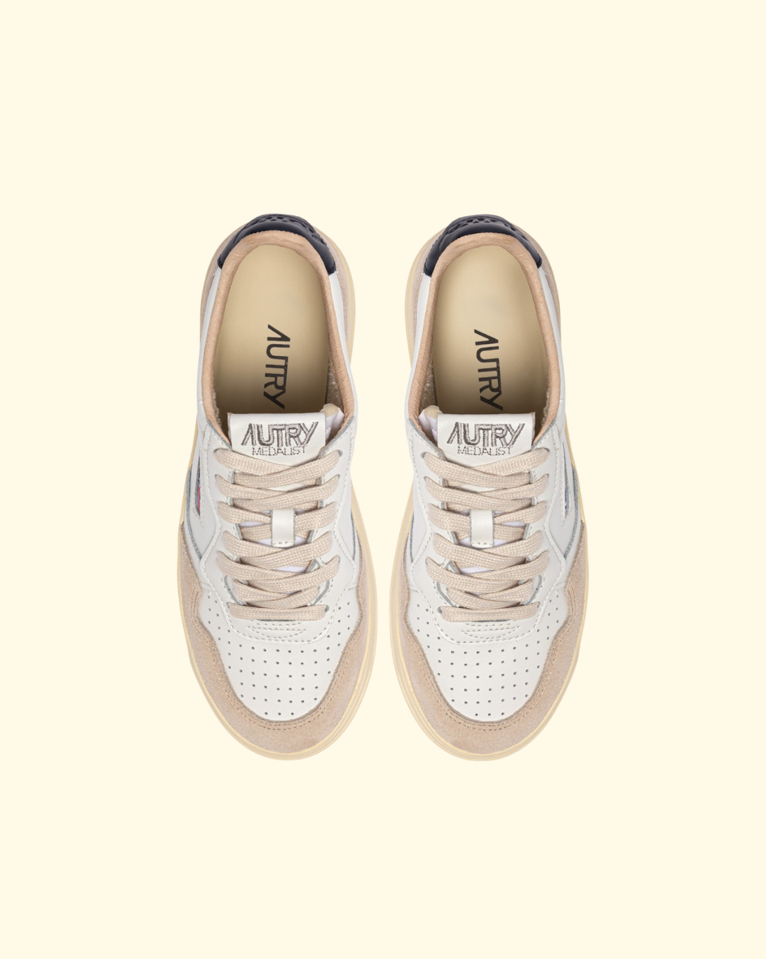 Medalist Low Sneaker | White & Blue