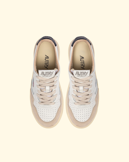 Medalist Low Sneaker | White & Blue