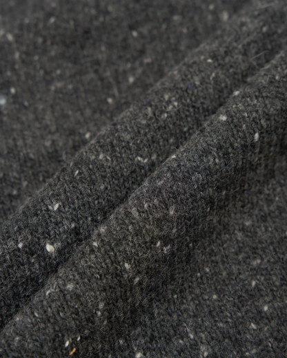 Langdale Wool Fleck Cardigan | Black
