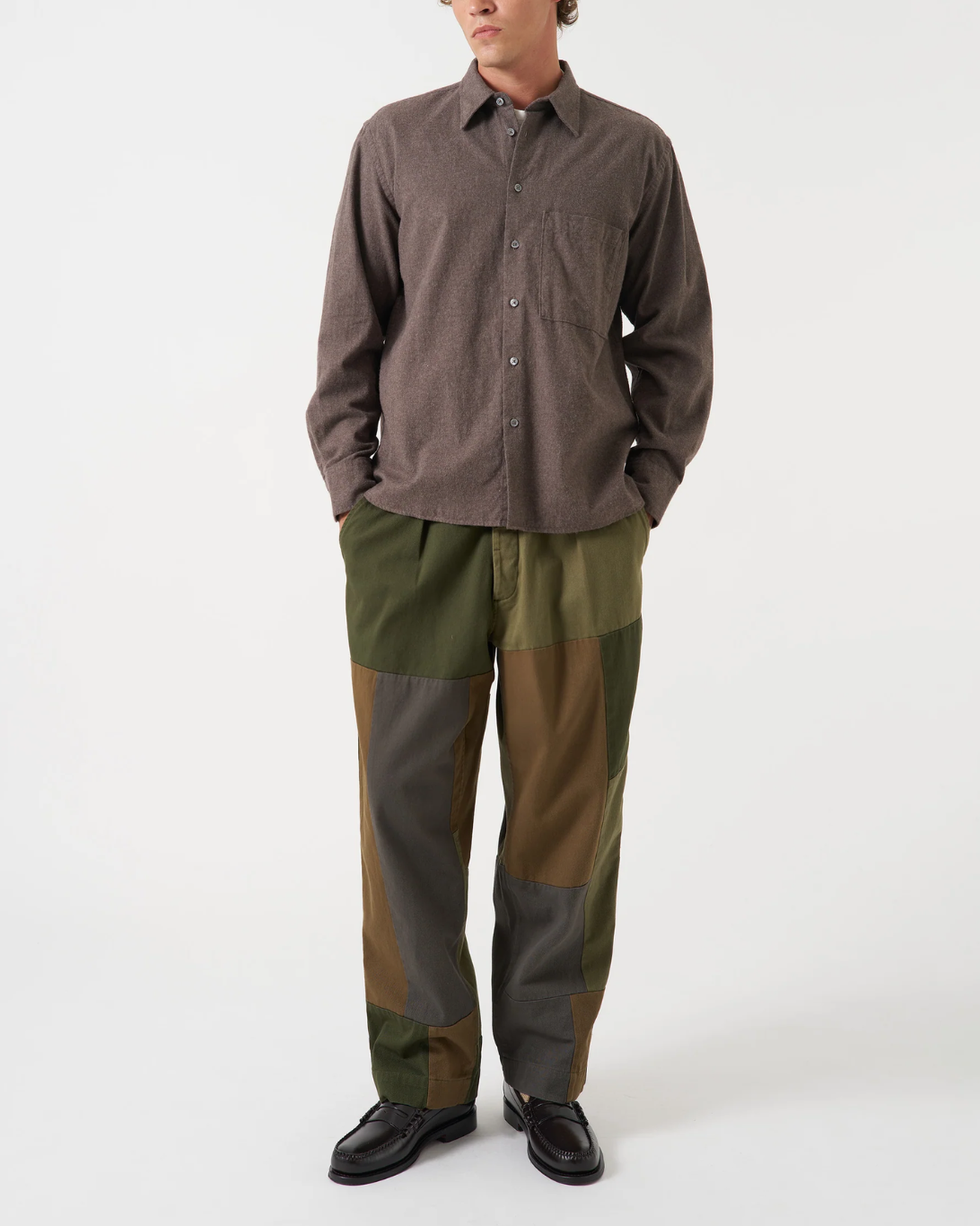 Square Pocket Shirt | Brown