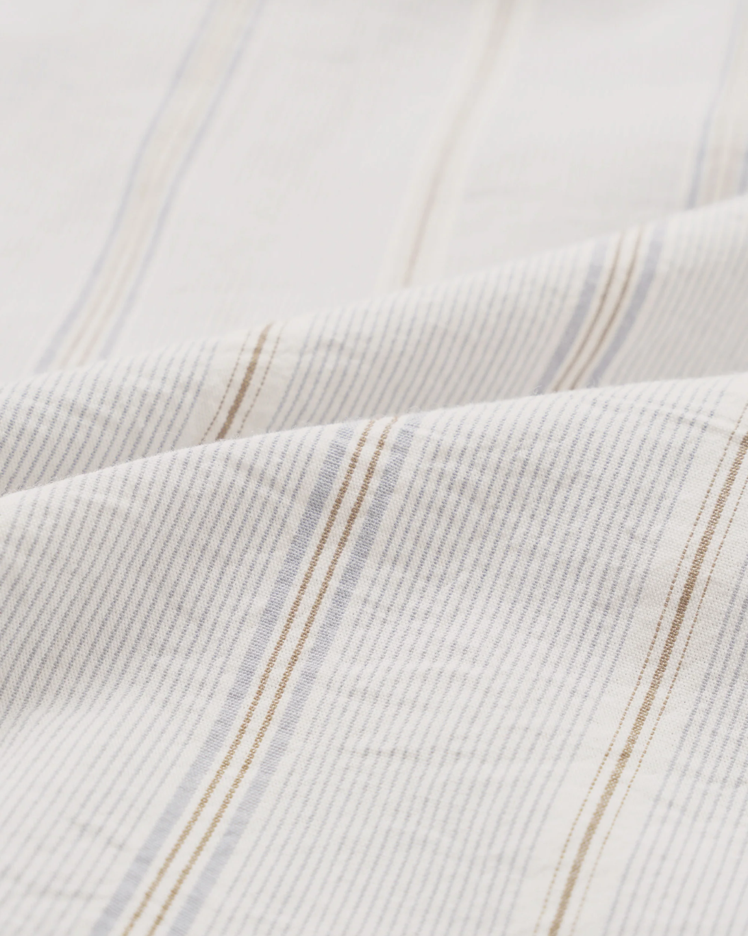 Square Pocket Shirt | Dove Stripe