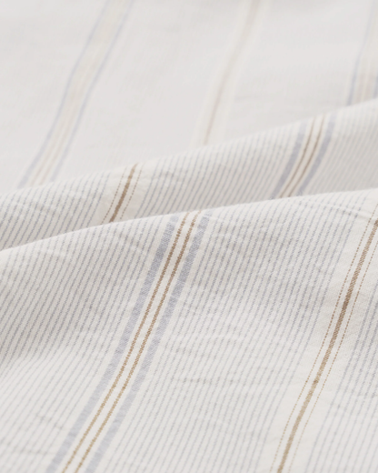 Square Pocket Shirt | Dove Stripe