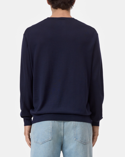 Fine Knit Crewneck | Dark Night
