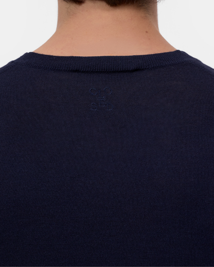 Fine Knit Crewneck | Dark Night