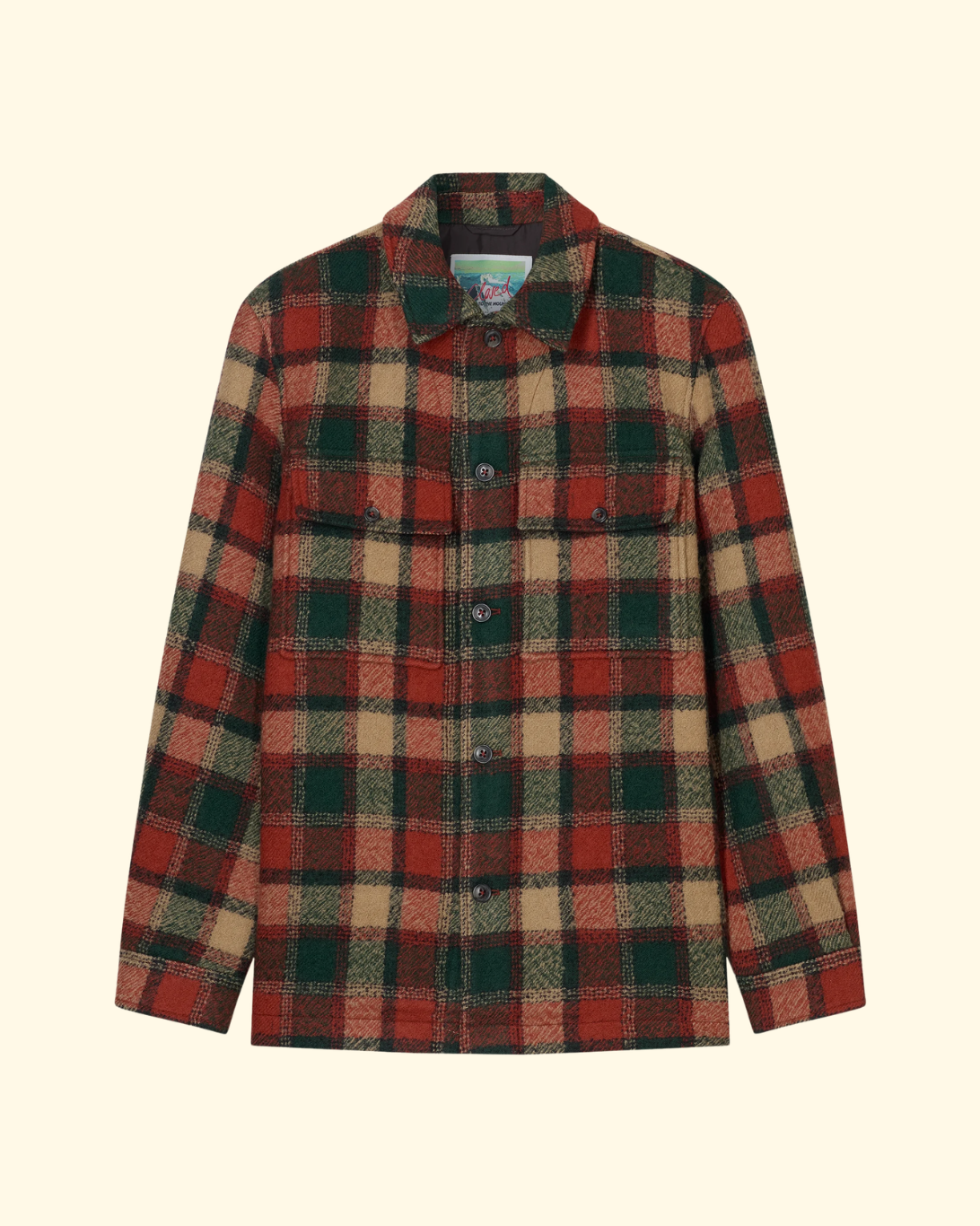 Wool Mixed Overshirt Jacket | Ember