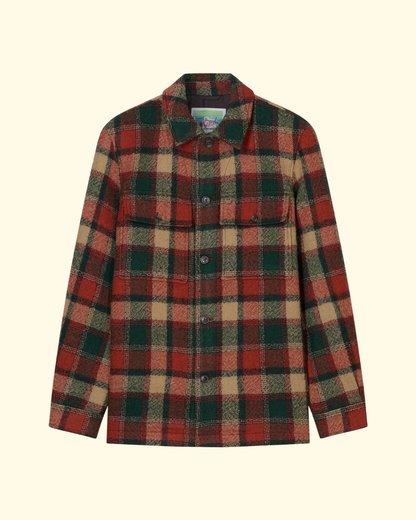 Wool Mixed Overshirt Jacket | Ember
