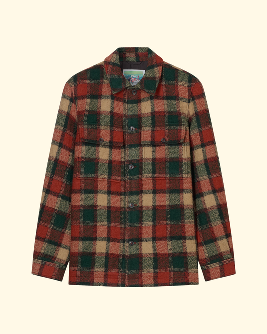 Wool Mixed Overshirt Jacket | Ember