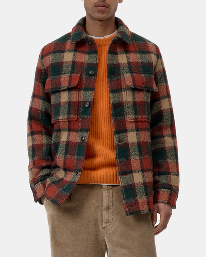 Wool Mixed Overshirt Jacket | Ember