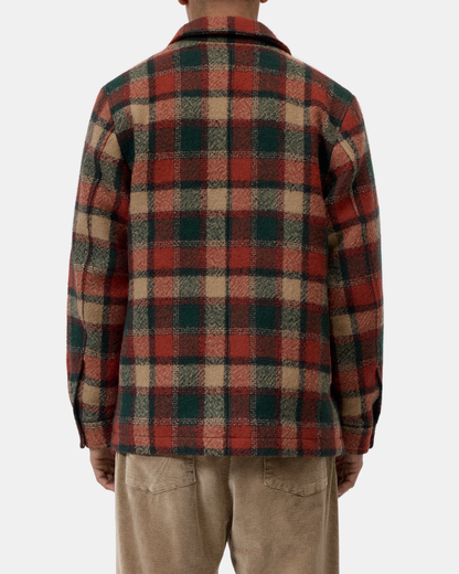 Wool Mixed Overshirt Jacket | Ember