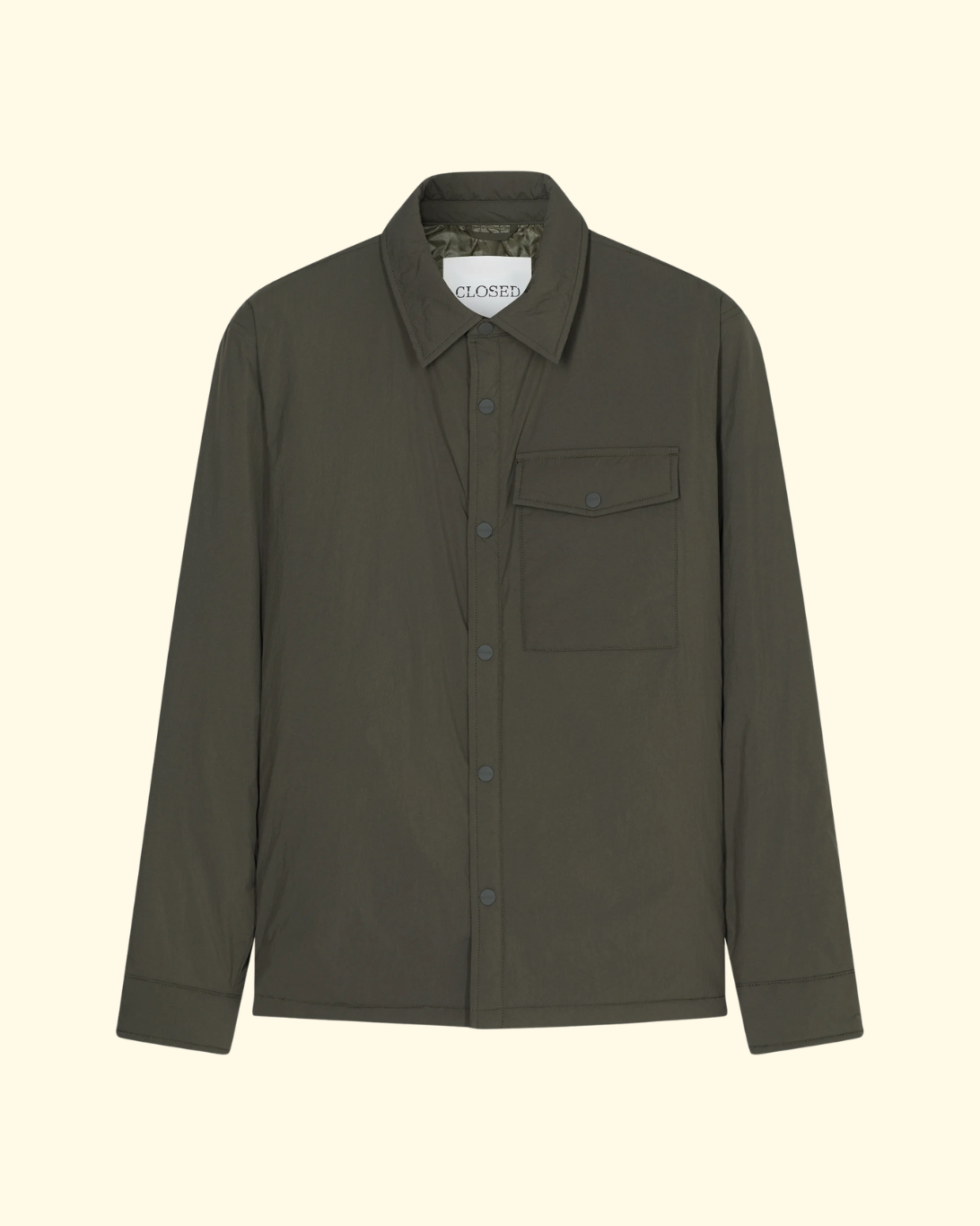 Padded Overshirt | Olive
