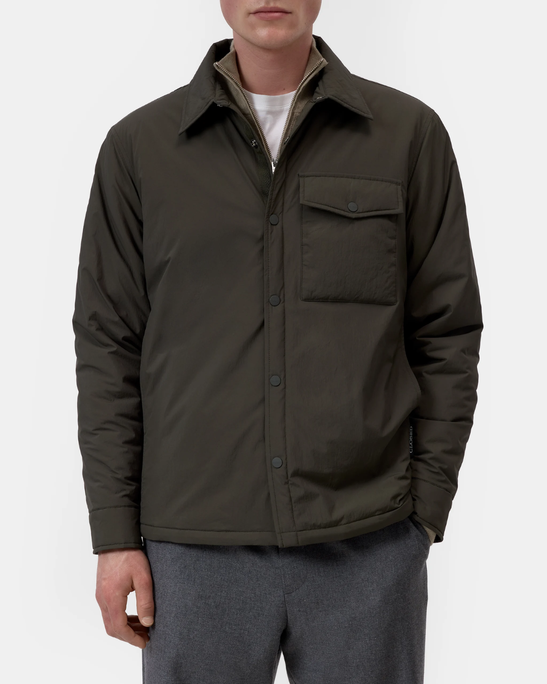 Padded Overshirt | Olive