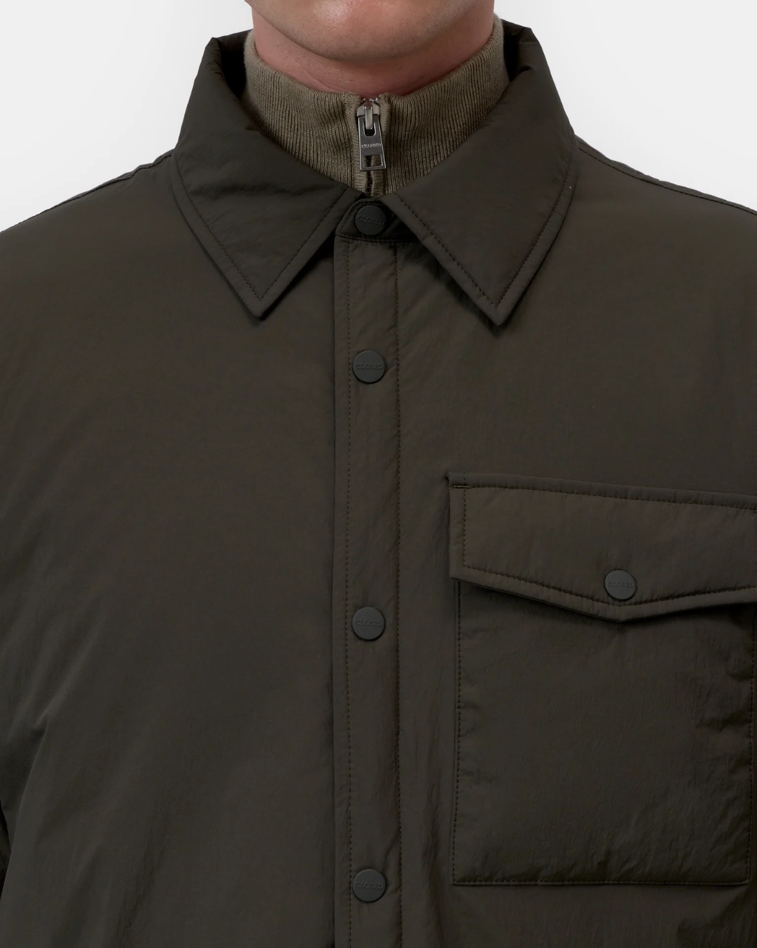 Padded Overshirt | Olive