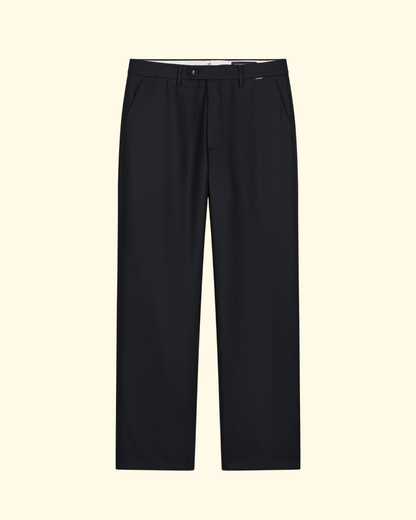 Fairport Wool Relaxed Trouser | Black