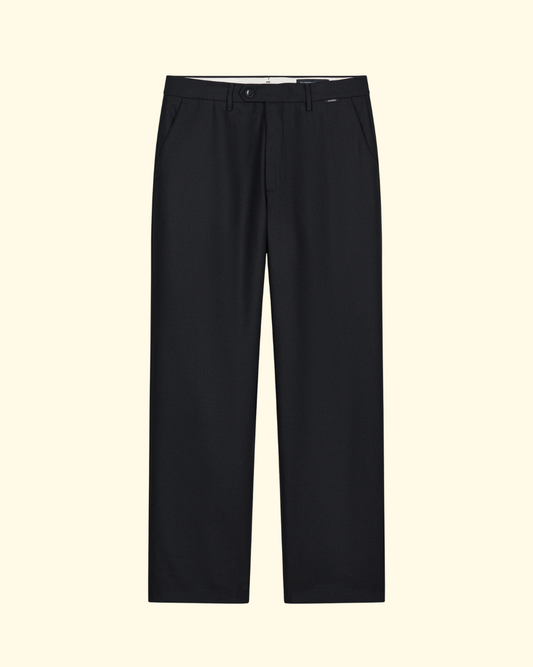 Fairport Wool Relaxed Trouser | Black