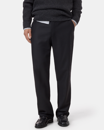 Fairport Wool Relaxed Trouser | Black
