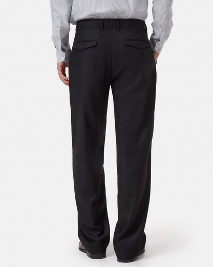 Fairport Wool Relaxed Trouser | Black