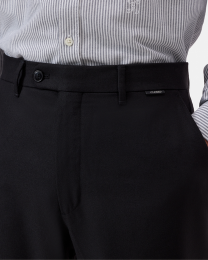 Fairport Wool Relaxed Trouser | Black