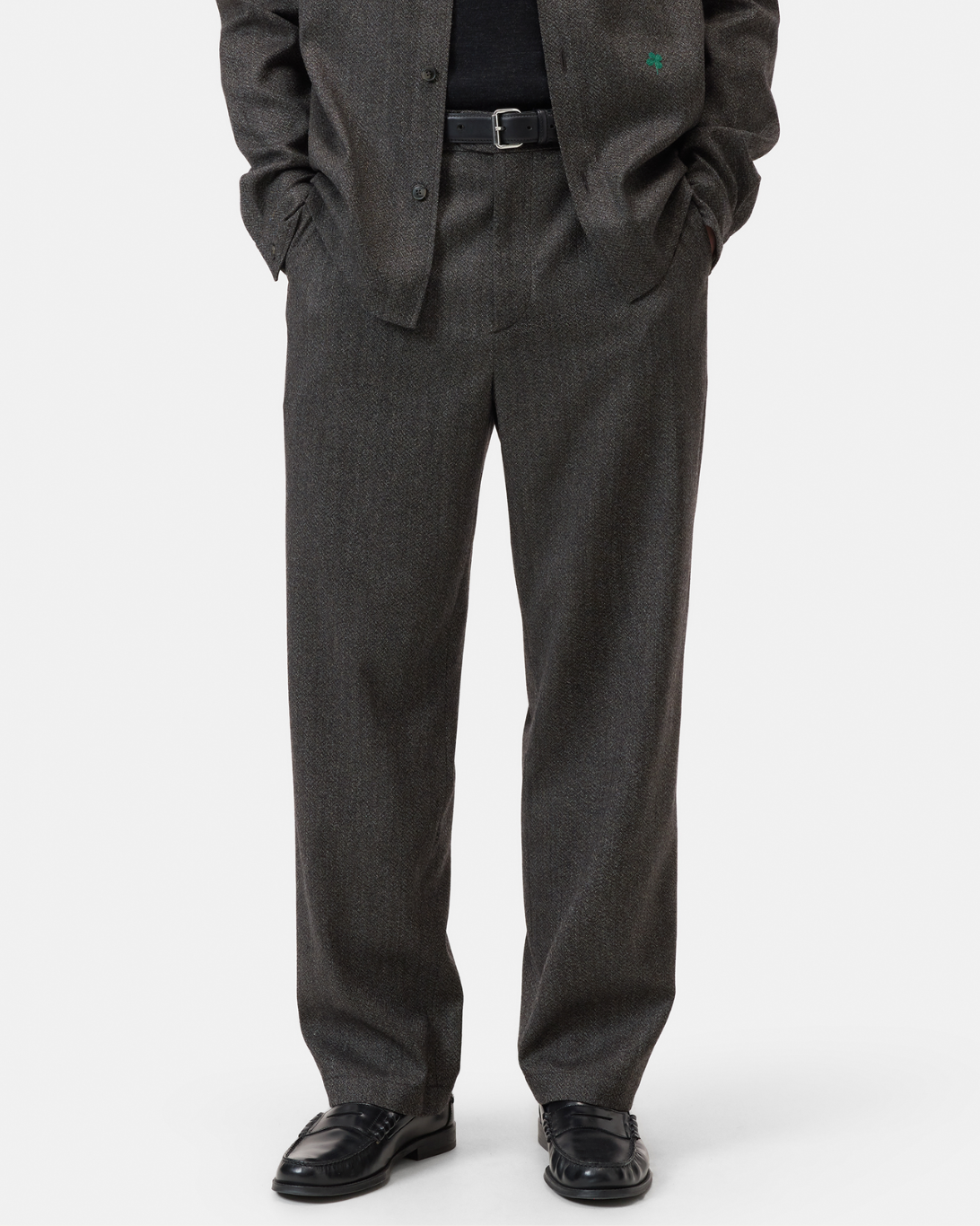 Fairport Wool Relaxed Trouser | Espresso