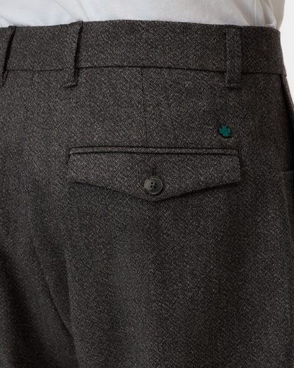 Fairport Wool Relaxed Trouser | Espresso