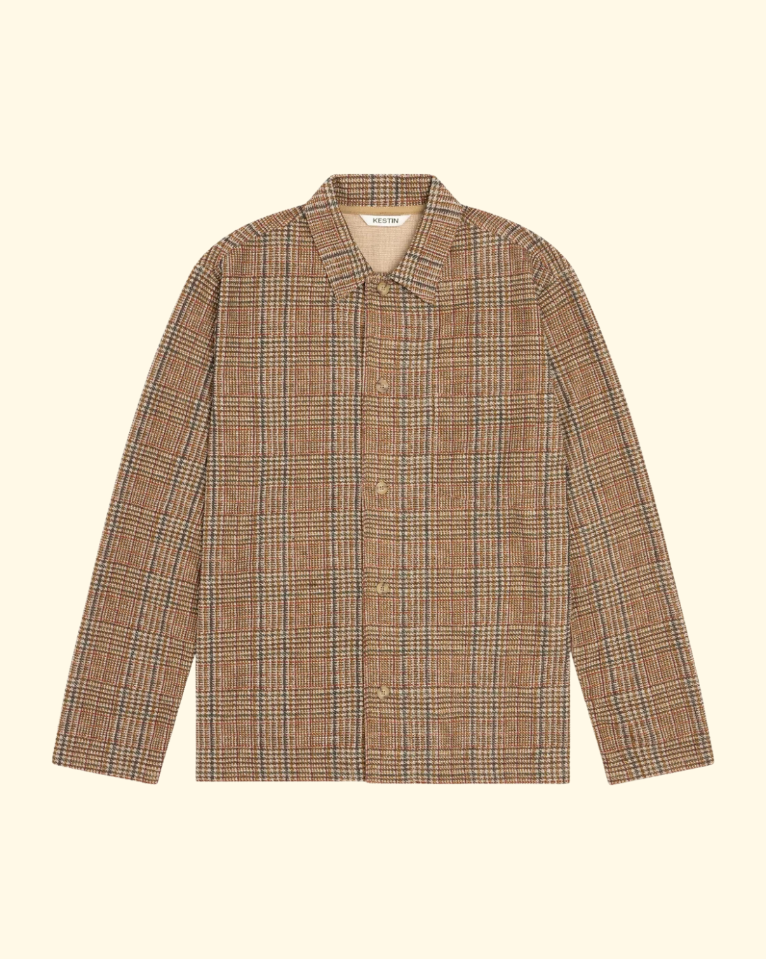 Portree Check Overshirt | Peat