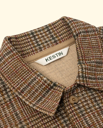 Portree Check Overshirt | Peat