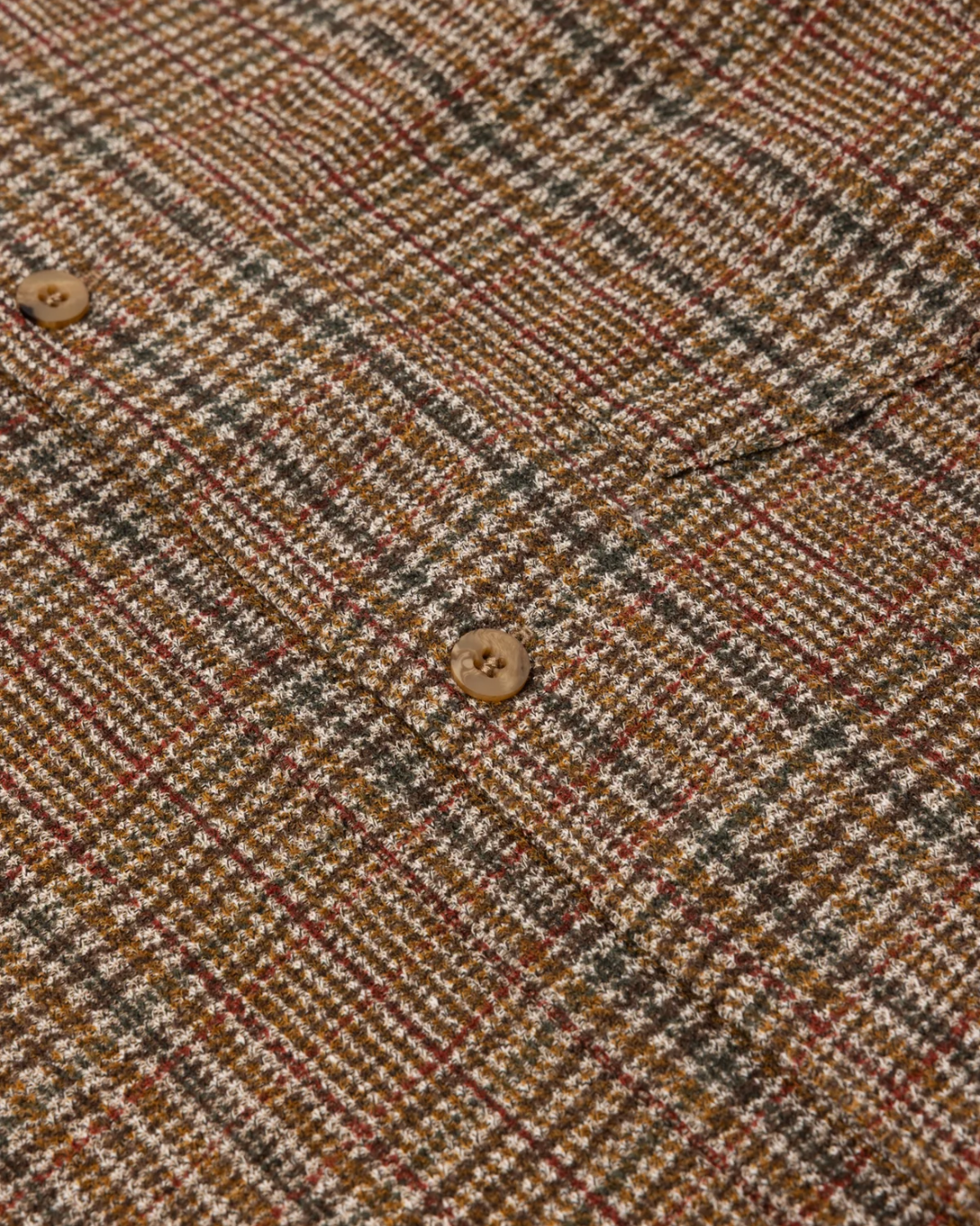 Portree Check Overshirt | Peat