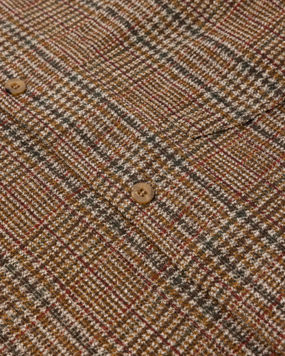 Portree Check Overshirt | Peat