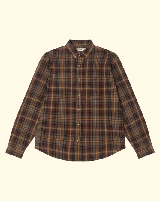 Raeburn Seersucker Shirt | Brown