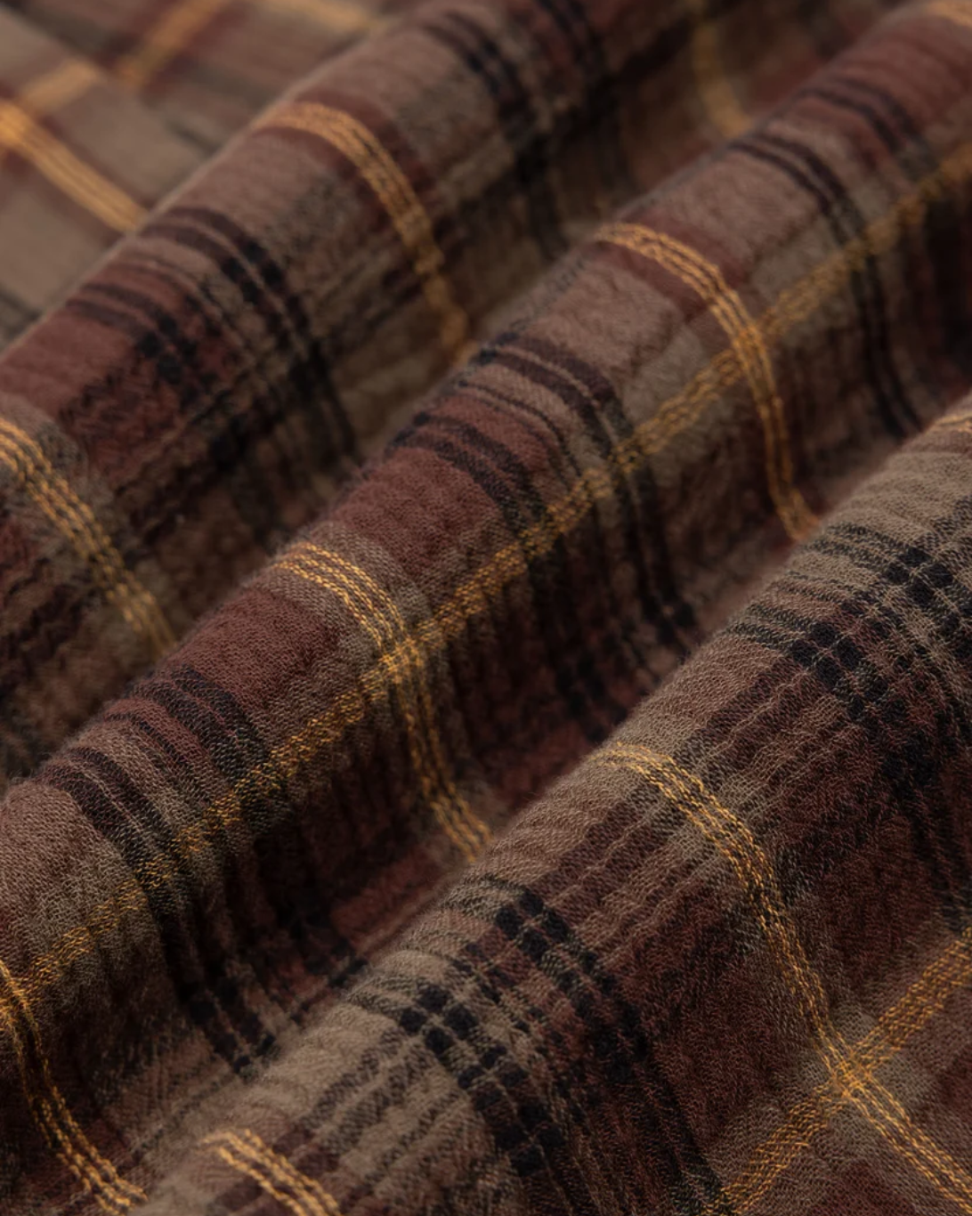 Raeburn Seersucker Shirt | Brown