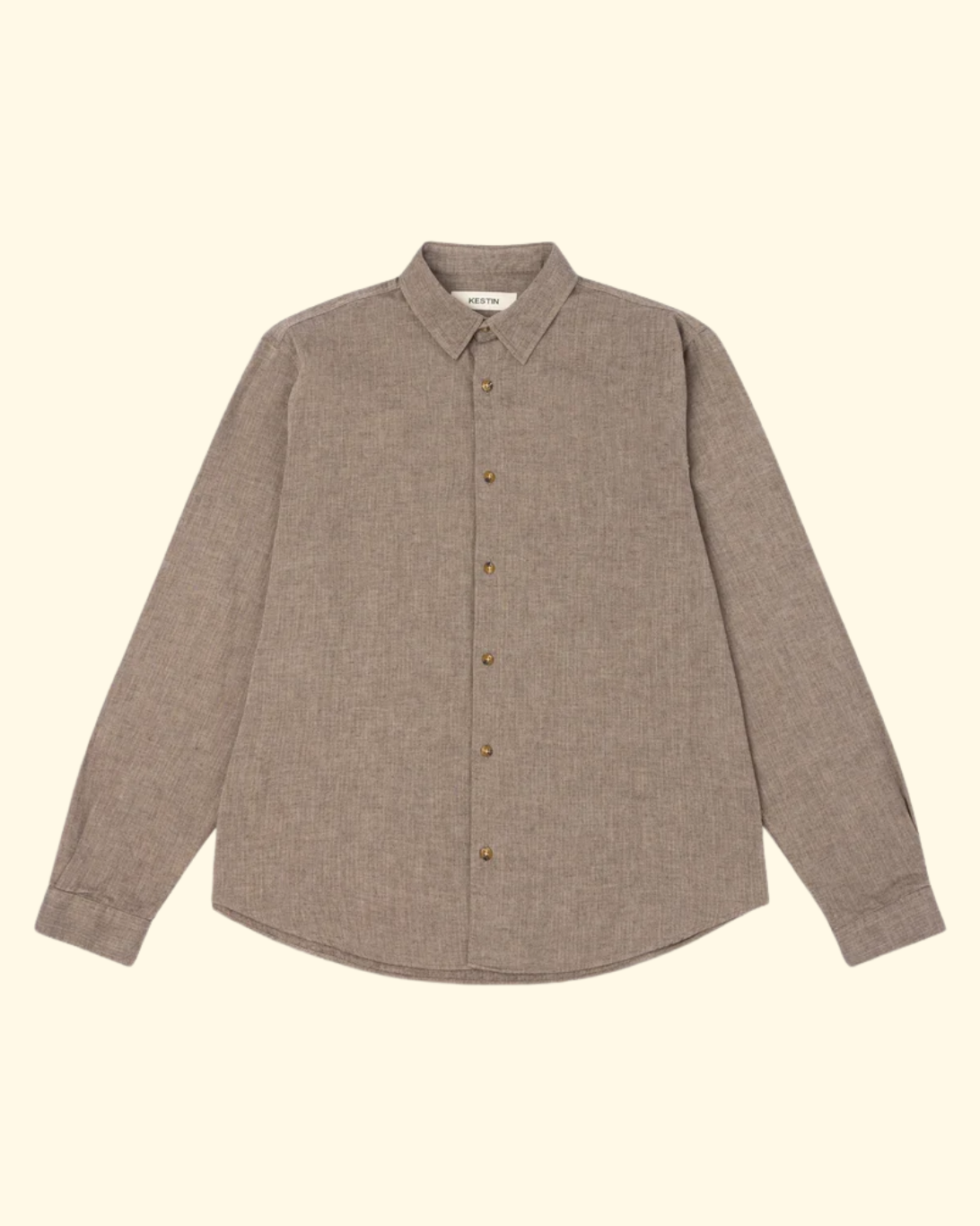 Dirleton Herringbone Shirt | Brown
