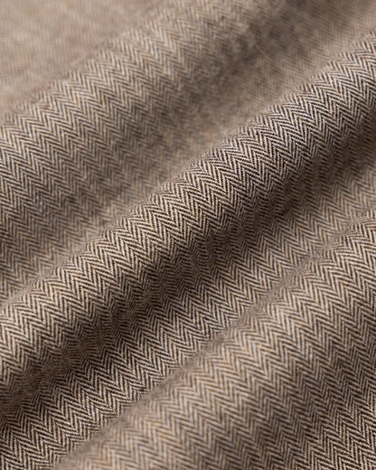 Dirleton Herringbone Shirt | Brown