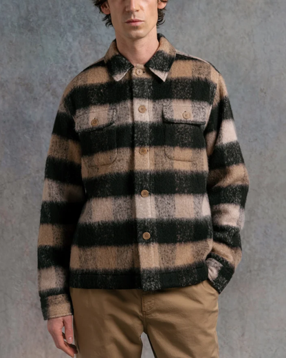 Haston Brushed Jacket | Black Check