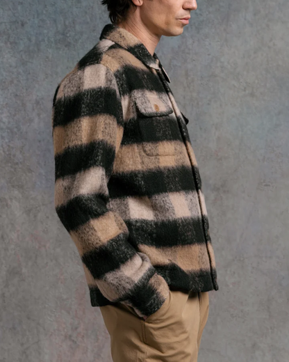 Haston Brushed Jacket | Black Check