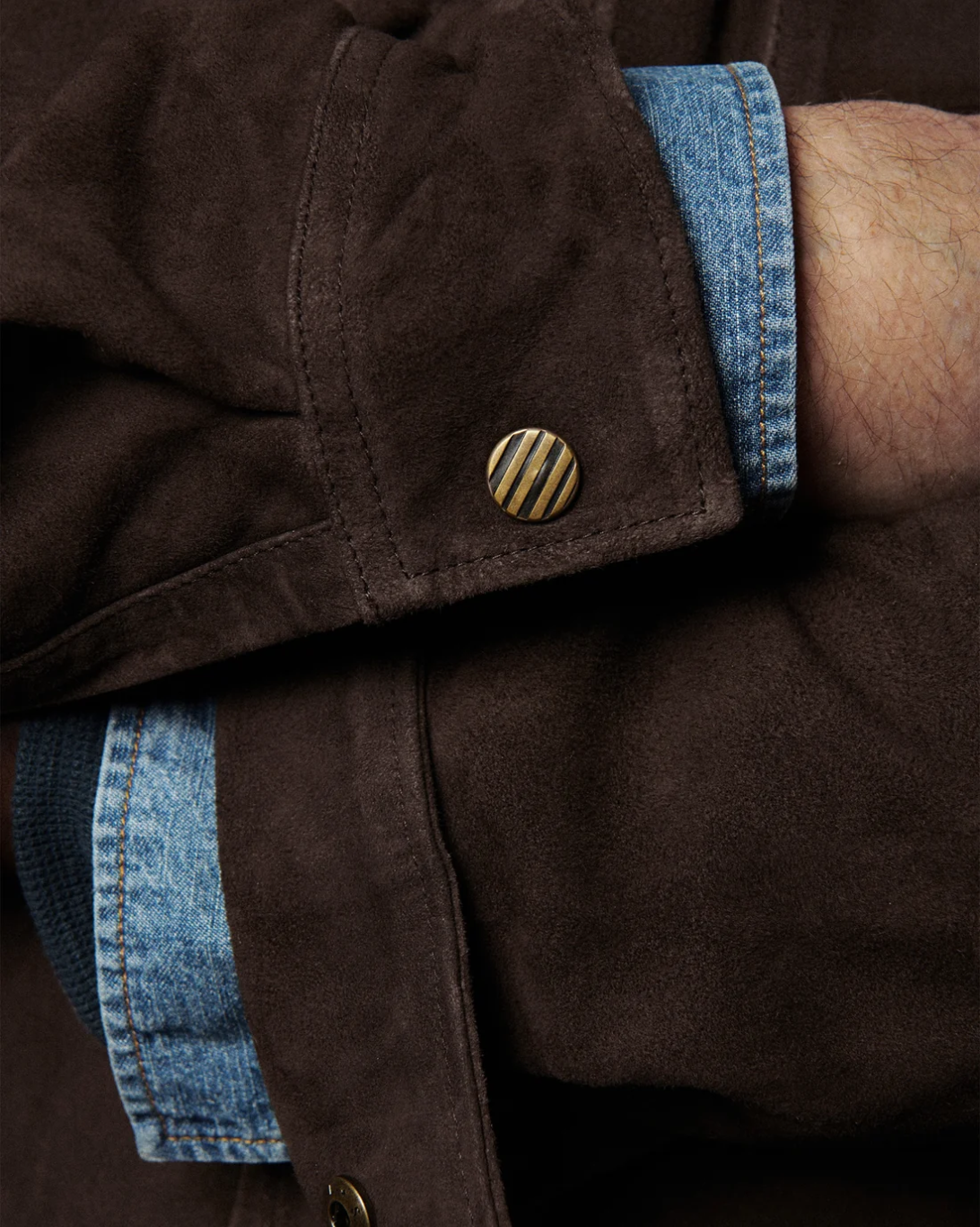 Savoy Suede Workshirt | Chocolate