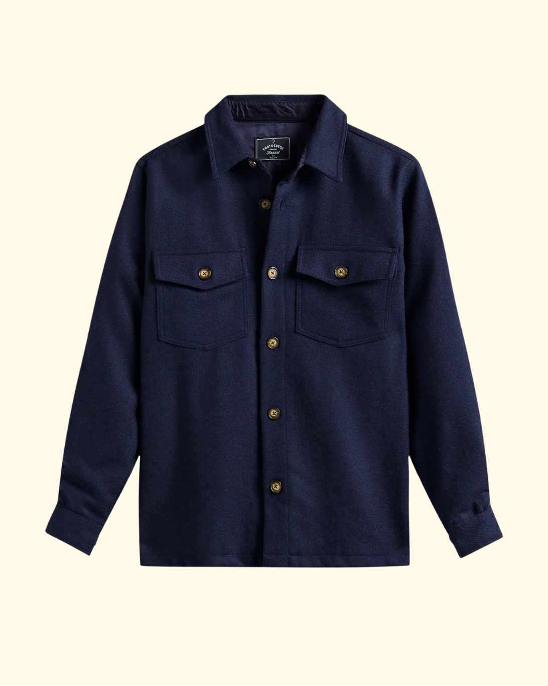 Wool Field Overshirt | Navy