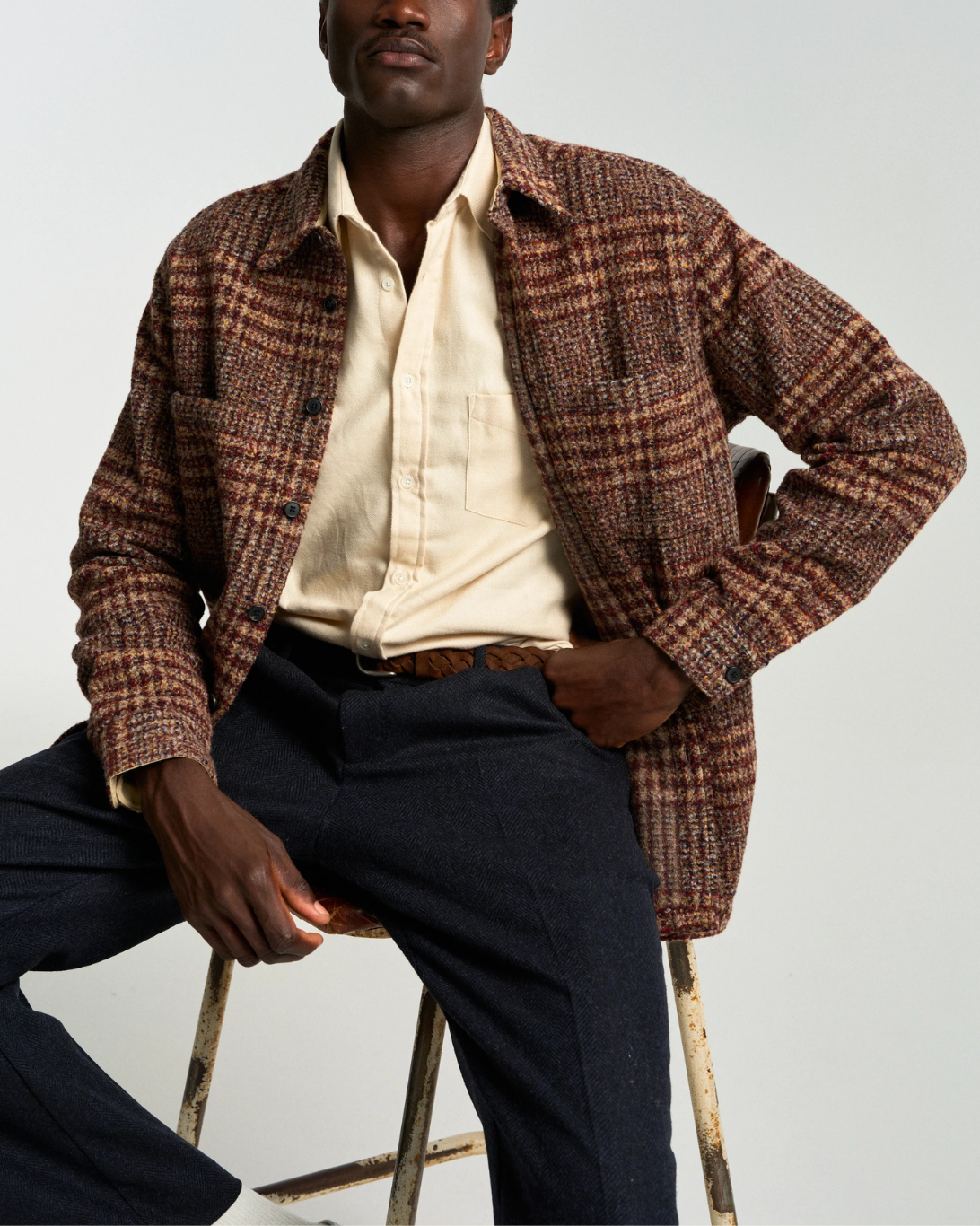 Clarion Overshirt | Brown Plaid