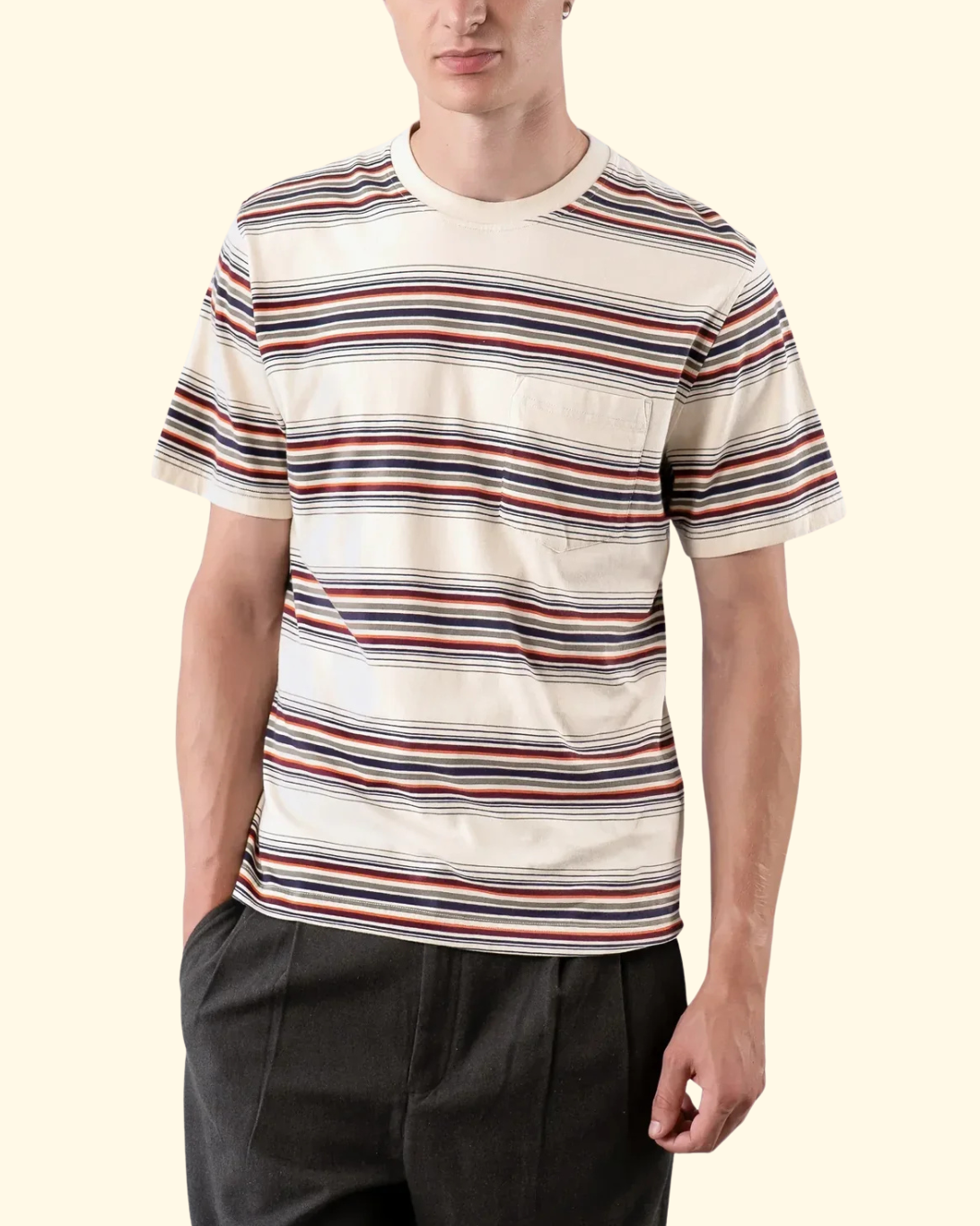 Manang Stripe Tee | Sand