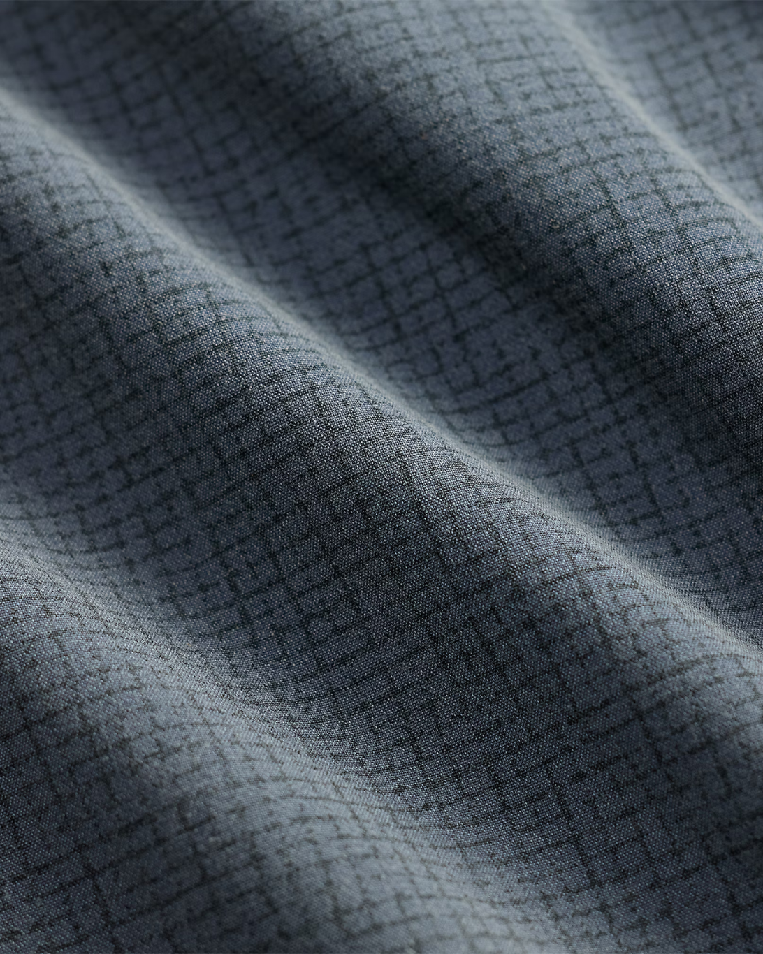Check-Print Woven Workshirt | Blue Navy