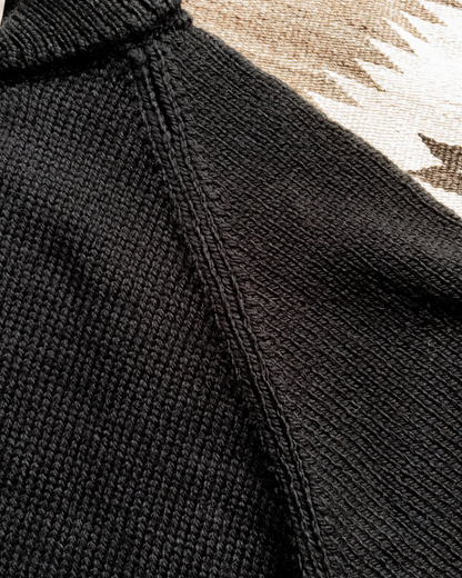 Zip Shawl Cardigan | Black