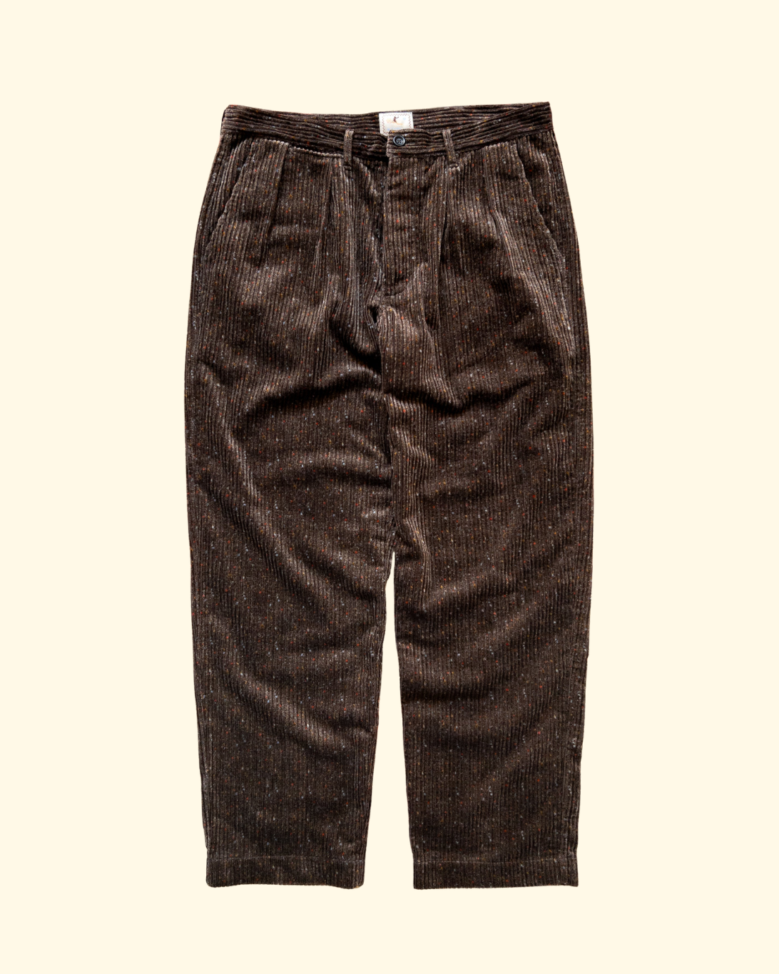 Donegal Corduroy Pleated Chino | Rustic Brown