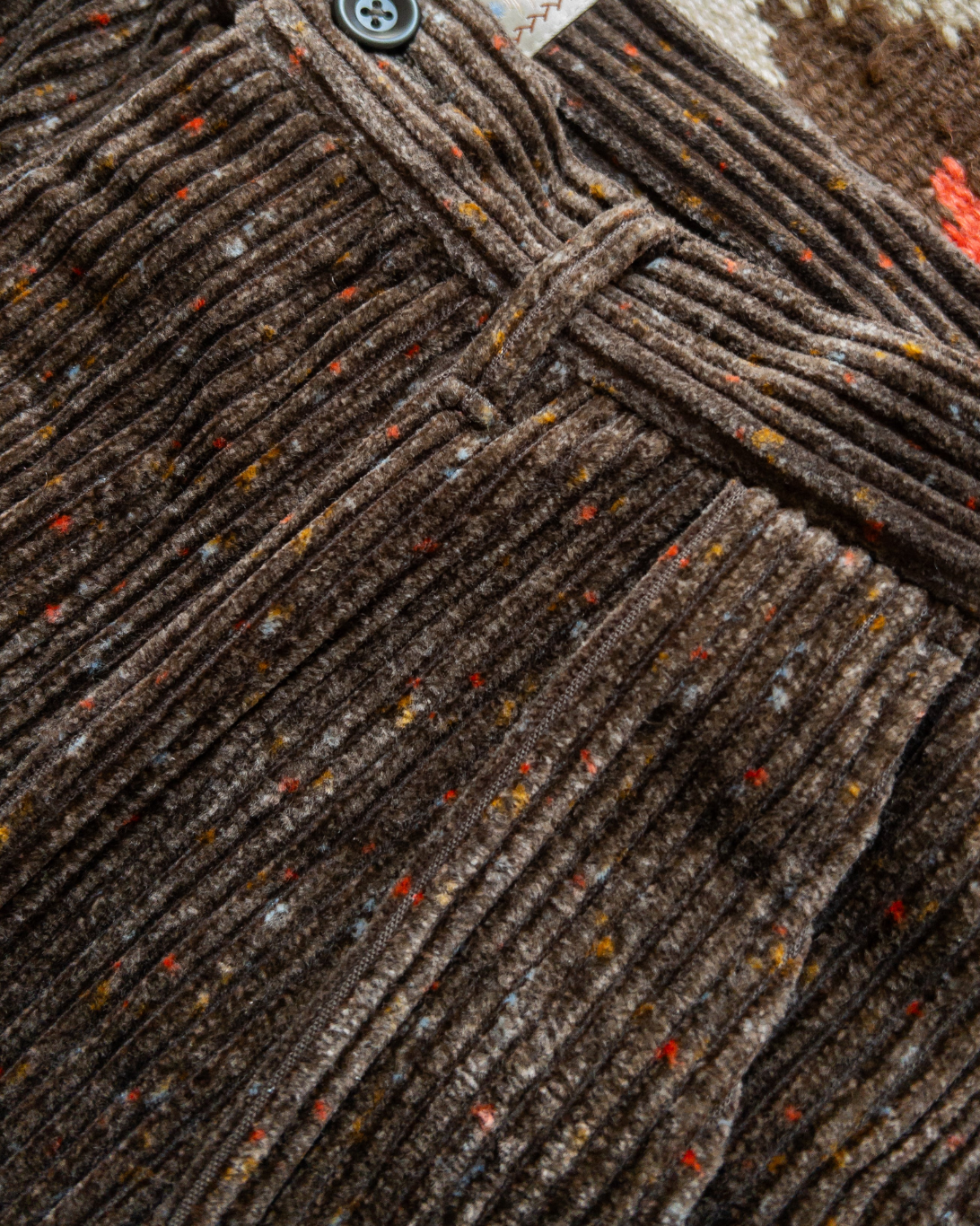 Donegal Corduroy Pleated Chino | Rustic Brown