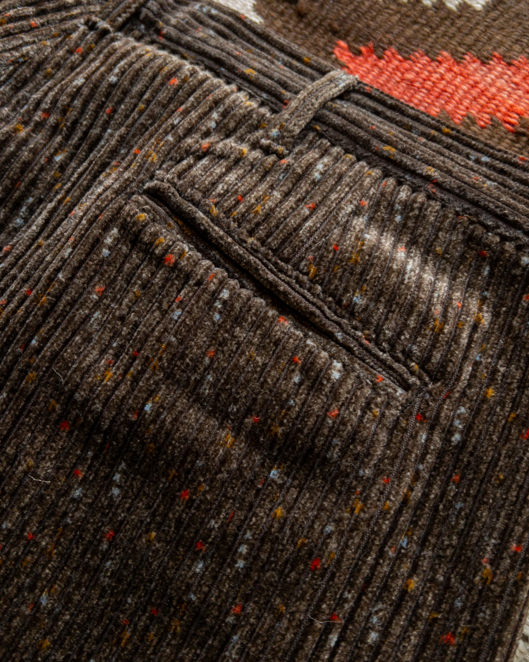 Donegal Corduroy Pleated Chino | Rustic Brown